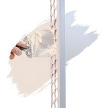 Profilexxl - pvc Abschlussprofil, Abschlussleiste, Kantenschutz 2,5m Weiß, Putzschienen aus hart pvc, für Innen- & Außenputz - 40 x 14mm