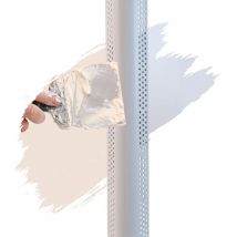 Pvc Eckwinkel, Eckprofil, Rund, Kantenschutz Trockenbau 2,5m, Profile aus hart pvc, für Innenbau Trockenbau - Weiß, 55x23 mm