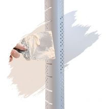 Pvc Eckwinkel, Eckprofil, Rund, Kantenschutz flexibel Trockenbau 2,5m, Runde Kante für Bogen - Weiß, 55 x 23mm