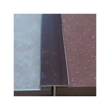 Lerna - profilo a t coprigiunto per pavimenti in alluminio lucido barra 2,5 mt