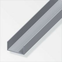 Profilo A U 23,5x43,5 Alluminio Naturale 1 Metro