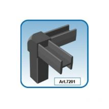 Profilo alluminio per scaffali e strutture modulari componibili dimensione disponibile: raccordo 3 vie 7201