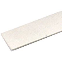 Profilo Alluminio '''piatto''' Bianco 15x2mm 2mt