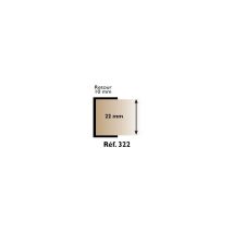 Profilo Perimetrale U 322 Prunier - 22 Mm X 2,60 M - Bianco - Ribp322