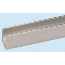 Profilo per fai da te tipo 'u' mm 10 x 15 x 1 - mt 1 argento bril.
