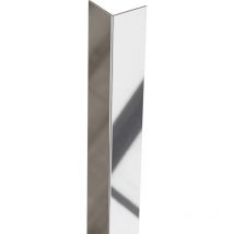 Profilo decorativo l angolare in acciaio inossidabile 1cm x 270cm - Argento lucido