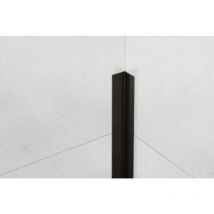 Profilo decorativo Li angolare interno in acciaio inossidabile 1cm x 270cm - Nero satinato