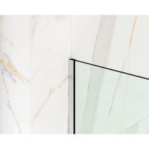 Ilcom - Profilo in acciaio inossidabile per montaggio vetro doccia 8-10mm di spessore 11mm x 2700mm - argento satinato