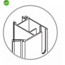Mobo - Profilo magnetico per box doccia cromato modello leonardo a marchio ambra 06 profilo magnetico alluminio per modello leonardo