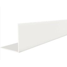 Profilo Pvc '''angolare''' Bianco 25x25mm 1mt (1549d/op)