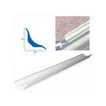 Profilo raccordo igienico pvc bianco angolo interno arrotondato h 2,50 MT-2 pz
