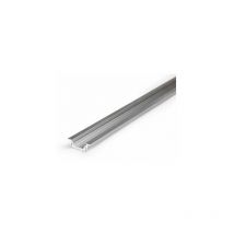 Profilo scanalato in alluminio grezzo da 1 m per striscia led da 14,4 mm