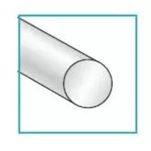 Profilo Tondo Pieno Diametro 8 Mm In Alluminio Anodizzato In Barre Da 2 Metri