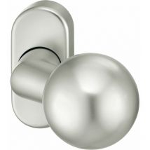 FSB - Türknopf 07 0846 - auf Rosette, ø 50 mm verkröpft drehbar, silber eloxiert