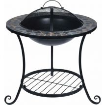 Progarden - Bol à feu avec design de mosaïque 58x58x44 cm