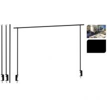 Progarden - Decoration Table Rod With Table Clamp Metal Black