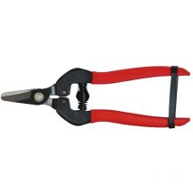 Forbici cogliuva 16 cm con lama dritta in acciaio impugnatura antiscivolo chiusura in gomma - Progarden