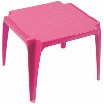 Kinder-Stapeltisch pink 50 x 50 cm Vollkunststoff, Monoblock, stapelbar