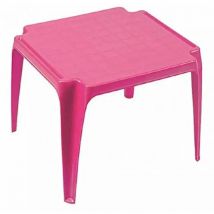 Sunnydays - Kinder-stapeltisch Pink 50 X 50 Cm Vollkunststoff, Monoblock, Stapelbar