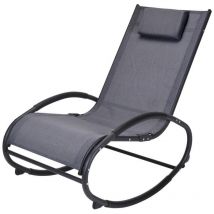 Progarden - mecedora metal txt gris oscuro , Mecedora metal txt grisFácil de instalarCómodaIncluye almohadaAspecto modernoNo es plegableMedidas: 62,5