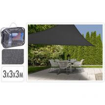 Progarden - Furniture Limited - Toile d'ombrage triangulaire Gris foncé 3x3x3