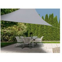 Progarden - Toldo vela sombreo triangular poliester 3,6x3,6x3,6 m gris