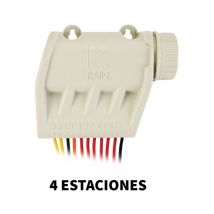 K Rain - Programador de Riego a Pilas por Bluetooth K-Rain bl-kr de 4 Estaciones Controlador Inalámbrico de Riego con App