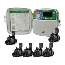 Rain Bird - Programador de Riego ESP-TM2 6 zonas Exterior Riego Automatico para Jardin 6 Electroválvulas 100HV 24V 1''