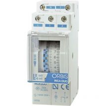 Interrupteur horaire pour rail Orbis Zeitschalttechnik inca duo d OB330132 230 v/ac 1 inverseur (rt) 16 a 250 v/ac 1 pc(s) X989411