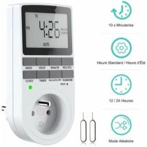 Programmierbarer Digitaler Steckertimer, Wochentimer Mit Lcd-anzeige, 12h/24h/7tage-steckertimer, Energiesparmodus Für Haushaltsgeräte Und Beleuchtung