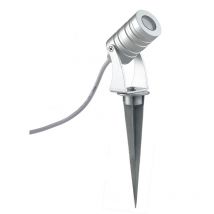 Proiettore iride argento in alluminio 9 luci a led integrato 1W 720 6000 k IP65 ermetico e resistente all'acqua, adatto ad ambienti esterni - Argento