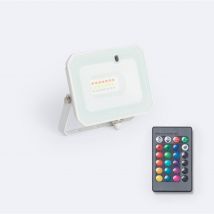 Proiettore led 10W rgbw IP65 con Telecomando ir rgb