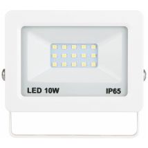 Proiettore LED Bianco – 10W – Luce Fredda – 675 Lumen – 250.000 Ore di Durata