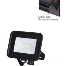 Proiettore led eco 10W IP65 Cornice Nera Stone 7206/N