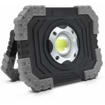 EasyMate – Proiettore LED portatile 10W – 650 lm, 4 x AA, IP54, 120°, 50m – Lampada per esterni e interni