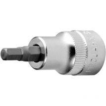 Projahn 3/8 Stecknuss Innen-6kant 4 mm – Innensechskant – 4 mm – Vierkant – 50 mm