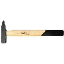 Schlosserhammer 400g – DIN 1041 – stabiler Hickory-Stiel – schwarz pulverbeschichtet