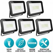 Dazzler - Projecteur à 5 led, 30W, lumière blanche chaude, projecteur à haute luminosité, adapté aux activités de plein air