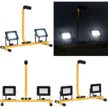 Projecteur à LED avec poignée 2x20 W Blanc froid - projecteur à LED - projecteurs à LED - Home & Living