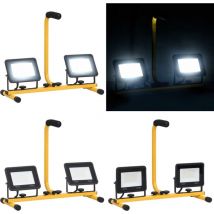 Projecteur à LED avec poignée 2x30 W Blanc froid - projecteur à LED - projecteurs à LED - Home & Living