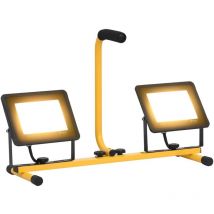 Fimei Projecteur à led avec poignée 2x50 w Blanc chaud