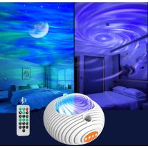 Gotrays - Projecteur Ciel Etoile,Double Effet Lampe Projecteur Galaxie Aurores boréales et voie lactée Projecteur Étoilé avec haut-parleur Bluetooth