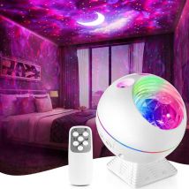 Projecteur Ciel Etoiles pour Enfant Bébé,LED Veilleuse Lampe de Galaxie Planetarium,Voiture Chambre Salon Decoration, Ambiance Lumière de