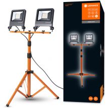 Ledvance - Work light luminaire led: adapté au sol, Worklights - tripod / 100 w, 220...240 v, angle de rayonnement: 120°, Blanc froid, 4000 k, 