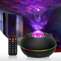 Fei Yu - Projecteur de ciel étoilé à led, lampe de ciel étoilé Galaxy, veilleuse aveCôtélécommande, lumière de projecteur de vague d'eau rotative,