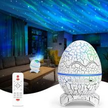 Projecteur de ciel étoilé led, projecteur de planétarium galactique avec télécommande, aurore lumineuse nocturne avec Haut - parleur Bluetooth, effet