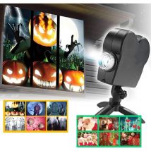Projecteur de fenêtre d'Halloween, décoration de fenêtre d'Halloween, projecteur d'Halloween imperméable à l'eau extérieur Halloween Light Home show