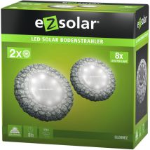 Pack De Spots Solaires Encastrables Ez Solar Gl089ez - 2x12lm