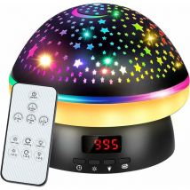 Gotrays - Projecteur d'étoiles Veilleuse avec 8 modes de projection rc Starry Projector Light 360° Rotation Star Projector Lamp Galaxy Sky Projector