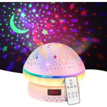 Gotrays - Projecteur d'étoiles Veilleuse avec 8 modes de projection rc Starry Projector Light 360° Rotation Star Projector Lamp Galaxy Sky Projector